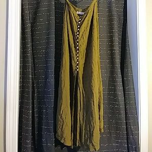 Vintage embroider Pastille skirt (w/pearl buttons)